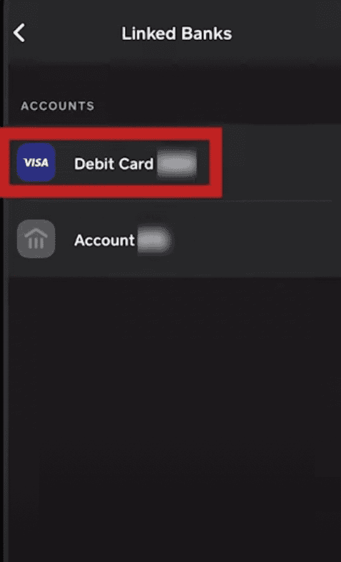 Choose on the "credit/ debit card" option.