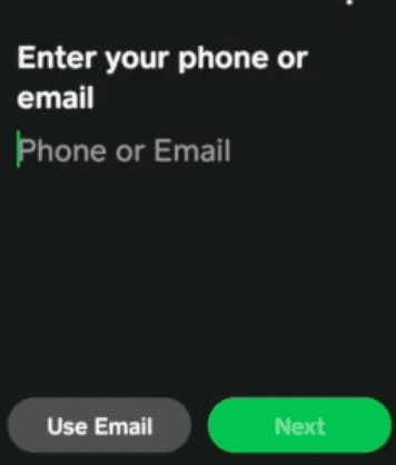Enter Phone Number or Email