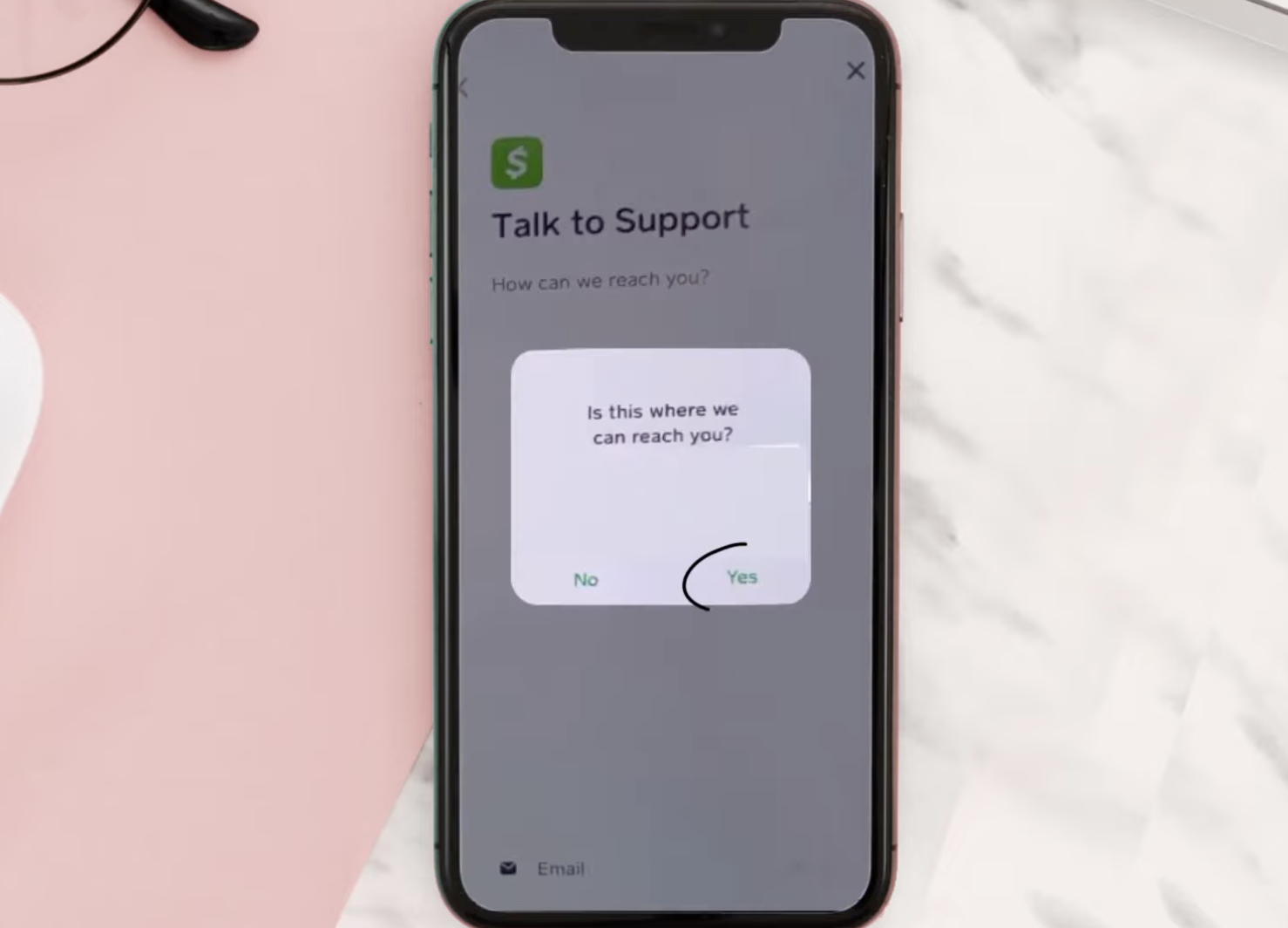 access cash app without phone number or email