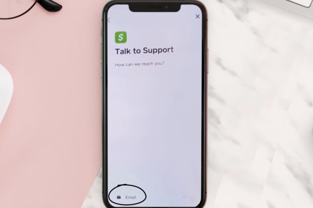 contact support for email recovery