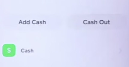 Tap on the "Add Cash" button