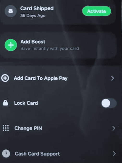 Select “Change Cash PIN”.