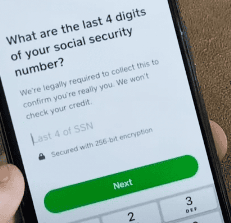 Input your SSN