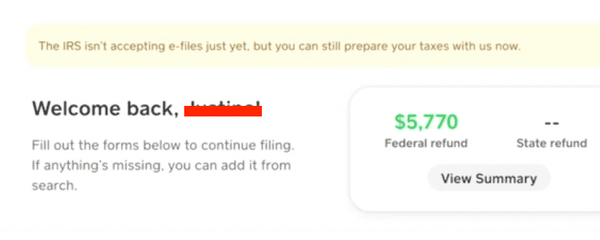 Review and Check Refund Status