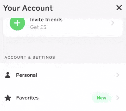 Select Account Settings