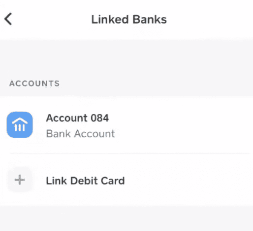 Tap on Linked Banks